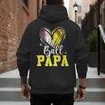 Ball Papa Softball Baseball Dad Daddy Men's Hoodie Back Print Ball Papa Softball Baseball Dad Daddy Men's Hoodie Back Print