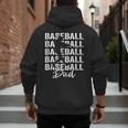 Baseball Dad Baseball Bat Sports Father's Day Men Men's Hoodie Back Print Baseball Dad Baseball Bat Sports Father's Day Men Men's Hoodie Back Print