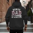 Bonus Dad Shirt Baseball Dad Fathers Day Men's Hoodie Back Print