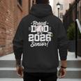 Class Of 2026 Senior Year Baseball Dad Senior 2026 Men's Hoodie Back Print Class Of 2026 Senior Year Baseball Dad Senior 2026 Men's Hoodie Back Print
