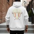 Baseball Dad Sport Fan Father Premium Men's Hoodie Back Print Baseball Dad Sport Fan Father Premium Men's Hoodie Back Print