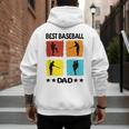 Best Baseball Dad Baseball Baseball Player Dad Saying Men's Hoodie Back Print