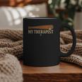 Baseball Tee My Therapist Bat Men Women Kids Graphic Print Coffee Mug