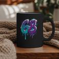 Vintage Baseball 68 Number Graphic Print Coffee Mug