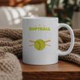 Softball Dad Just Like A Baseball Dad Player Premium Graphic Print Coffee Mug
