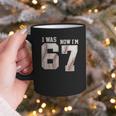 I Was 6 Now I'm 7 Year Old Birthday 67 Meme Baseball Bday Graphic Print Coffee Mug