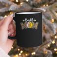 Ball Mom Leopard Baseball Softball Player Mom Graphic Print Coffee Mug