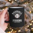 Baseball & Fishing Graphic Print Coffee Mug