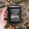 Baseball Dad Like A Baseball Dad But With Bigger Balls Graphic Print Coffee Mug