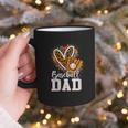 Baseball Dad Leopard Heart Colorful Graphic Print Coffee Mug
