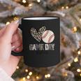 Baseball Game Day Vibes Baseball Mom Mama Leopard Cute Graphic Print Coffee Mug