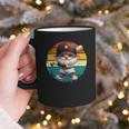 Baseball Grandpa Gnome On A Retro Sunset For Baseball Dad Graphic Print Coffee Mug Baseball Grandpa Gnome On A Retro Sunset For Baseball Dad Graphic Print Coffee Mug