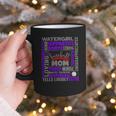 Baseball Mom Traits For Great Mothers Grey And Purple Graphic Print Coffee Mug