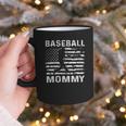 Baseball Mommy Mom USA Flag 4th Of July Graphic Print Coffee Mug