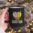 Bonus Mom Of Both Half Baseball Softball Ice Cream Drip Graphic Print Coffee Mug Bonus Mom Of Both Half Baseball Softball Ice Cream Drip Graphic Print Coffee Mug