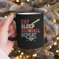 Eat Sleep Baseball Repeat Bat Ball Player Fan Graphic Print Coffee Mug Eat Sleep Baseball Repeat Bat Ball Player Fan Graphic Print Coffee Mug