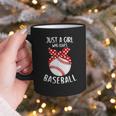 Just A Girl Who Loves Baseball Cute Retro Baseball Lover Graphic Print Coffee Mug Just A Girl Who Loves Baseball Cute Retro Baseball Lover Graphic Print Coffee Mug
