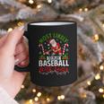 Most Likely To Play Baseball With Santa Christmas Pajamas Graphic Print Coffee Mug Most Likely To Play Baseball With Santa Christmas Pajamas Graphic Print Coffee Mug