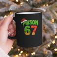Mason 67 Christmas Ice Cream Drip Meme Six Seven Baseball Graphic Print Coffee Mug Mason 67 Christmas Ice Cream Drip Meme Six Seven Baseball Graphic Print Coffee Mug