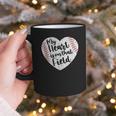 Retro My Heart Is On That Field Baseball Mom Mother's Day Graphic Print Coffee Mug