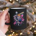 Skeleton Baseball Drip Boy Youth Dripping Baseball Halloween Graphic Print Coffee Mug