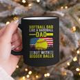Softball Dad Like A Baseball Dad But Bigger Balls Back Graphic Print Coffee Mug Softball Dad Like A Baseball Dad But Bigger Balls Back Graphic Print Coffee Mug