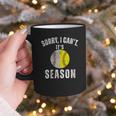 Sorry I Cant It's Season Vintage Softball Baseball Mom Graphic Print Coffee Mug Sorry I Cant It's Season Vintage Softball Baseball Mom Graphic Print Coffee Mug