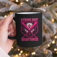 Strike Out Breast Cancer Baseball Ice Cream Drip Graphic Print Coffee Mug