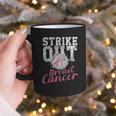 Strike Out Breast Cancer Baseball Warrior Graphic Print Coffee Mug Strike Out Breast Cancer Baseball Warrior Graphic Print Coffee Mug