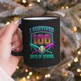 I Survived 100 Days Of School Baseball Drip Graphic Print Coffee Mug