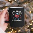 Valentines Day Baseball Stealing Hearts Bases Boys Kids Men Graphic Print Coffee Mug Valentines Day Baseball Stealing Hearts Bases Boys Kids Men Graphic Print Coffee Mug