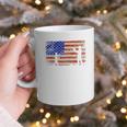 Baseball Coach Baseball Dad American Flag Premium Graphic Print Coffee Mug