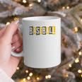 Baseball Mama Yellow Leopard Print Baseball Mom Gear Sports Graphic Print Coffee Mug