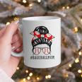 Baseball Mom Leopard Messy Bun Game Day Graphic Print Coffee Mug