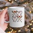 Coquette Bow XOXO Baseball Lover Heart Valentine Game Day Graphic Print Coffee Mug