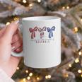 My Favorite Season Is Baseball Coquette Bow Game Day Mom Sis Graphic Print Coffee Mug