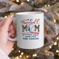 I’m A Baseball Mom Of Course I Know More Than The Coach Graphic Print Coffee Mug