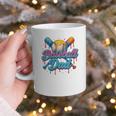 Retro Baseball Dad Dripping Ice Cream Father's Day Graphic Print Coffee Mug Retro Baseball Dad Dripping Ice Cream Father's Day Graphic Print Coffee Mug