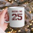 SENIOR BASEBALL DAD 2025 MAROON BASEBALL DAD SENIOR 25 3 Graphic Print Coffee Mug