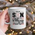Yes Son Has Practice a Game Baseball Mom Graphic Print Coffee Mug