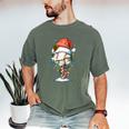 Baseball Christmas Ball Hat Snow Winter Premium Tri-Blend Men's Comfort Colors T-Shirt Moss Baseball Christmas Ball Hat Snow Winter Premium Tri-Blend Men's Comfort Colors T-Shirt Moss