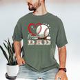 Baseball Dad Family Matching Cute Baseball Lover Men's Comfort Colors T-Shirt Moss Baseball Dad Family Matching Cute Baseball Lover Men's Comfort Colors T-Shirt Moss