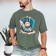 Baseball Drip Ice Cream Sprinkless Glove Boy Kid Men's Comfort Colors T-Shirt Moss