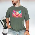 Baseball Ice Cream Drip Style Melt Ice Cream Youth Boys Men's Comfort Colors T-Shirt Moss Baseball Ice Cream Drip Style Melt Ice Cream Youth Boys Men's Comfort Colors T-Shirt Moss