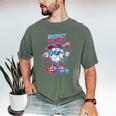 Respect The Drip Baseball Bat Sunglasses Mascot Men's Comfort Colors T-Shirt Moss
