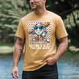 100 Days Of School Boys Baseball 100th Day Of School Kids Men's Comfort Colors T-Shirt Mustard