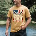 Baseball Dad American USA Flag Dada Men Baseball Fathers Day Men's Comfort Colors T-Shirt Mustard Baseball Dad American USA Flag Dada Men Baseball Fathers Day Men's Comfort Colors T-Shirt Mustard