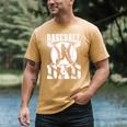 Baseball Dad Apparel Dad Baseball Father's Day Men's Comfort Colors T-Shirt Mustard Baseball Dad Apparel Dad Baseball Father's Day Men's Comfort Colors T-Shirt Mustard