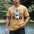 Baseball Dad Goose Sports Lover Father's Day Tee Men's Comfort Colors T-Shirt Mustard