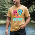 Baseball Drip Number 67 Player Trendy 6 7 Meme Men's Comfort Colors T-Shirt Mustard